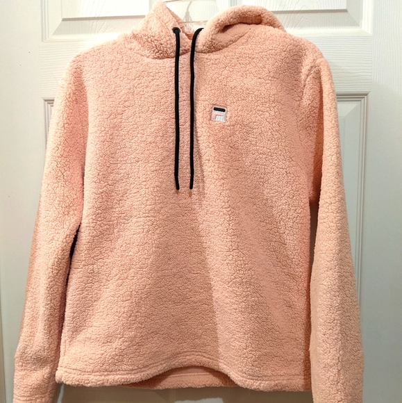 FILA Pink fleece hoodie Small - Picture 1 of 2